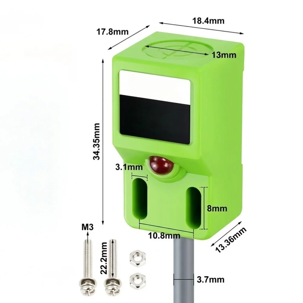 2pcs Industrial Grade 3-Wire DC For Proximity Limit Switch Sensor Metal Detector With LED Light= Fast Response= For DIY