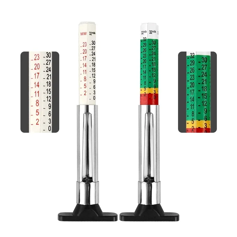 Miernik głębokości bieżnika opony 0-25 mm, narzędzie do pomiaru zużycia opony, dokładny instrument do pomiaru głębokości bieżnika opony.