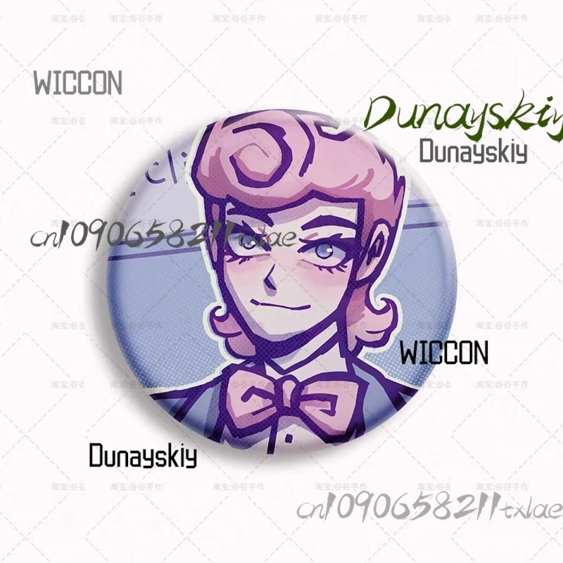 Arrebol Cos Store الدم المال هارفي أفخم شخصية محبوب محشوة للتخصيص المقتنيات Kawaii بروش شارة ديكور ﻿