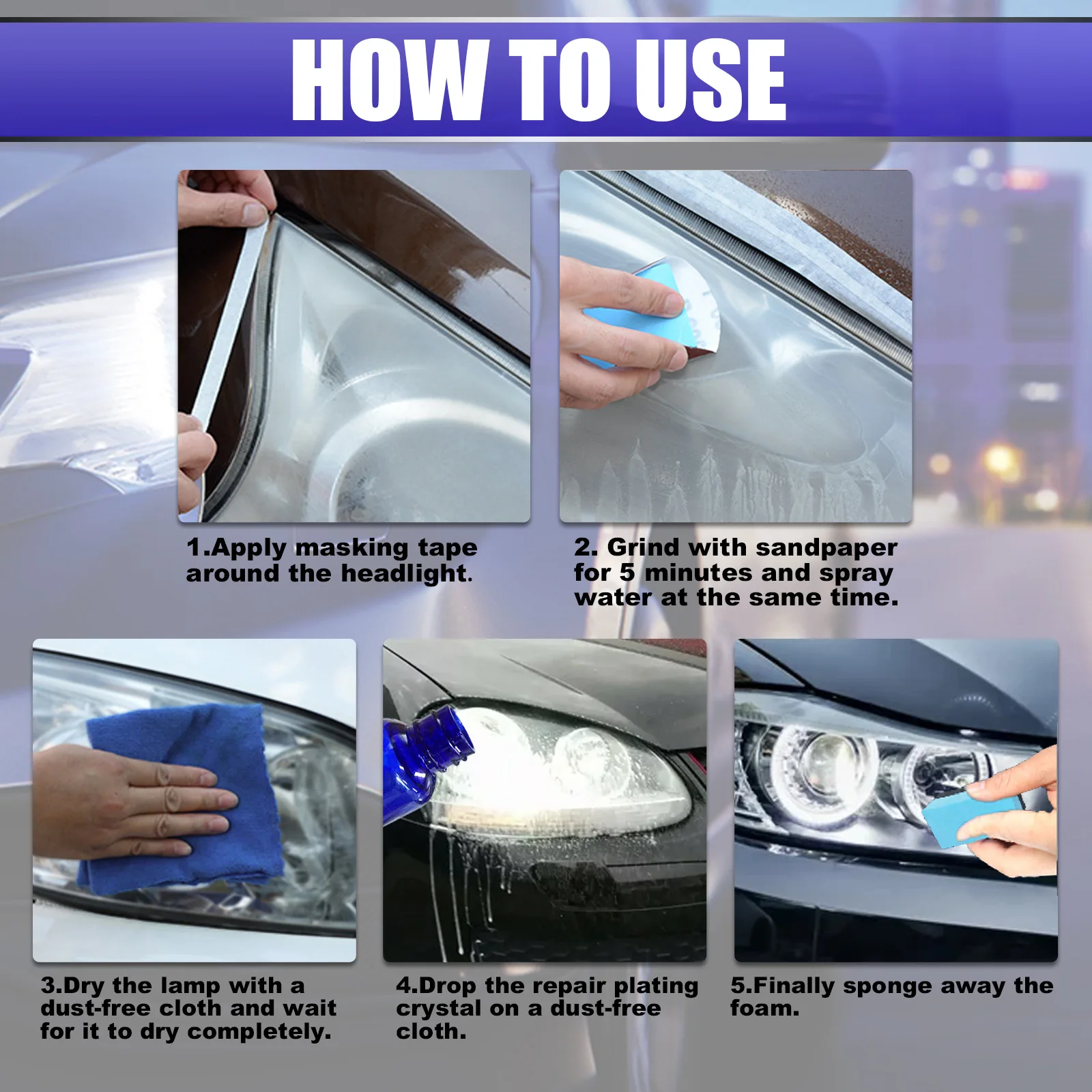 Headlight Polish 3 Years 9H Hardness Accessories Car Parts Liquid Ceramic Coat Polish Cleaner Car Truck Brand New