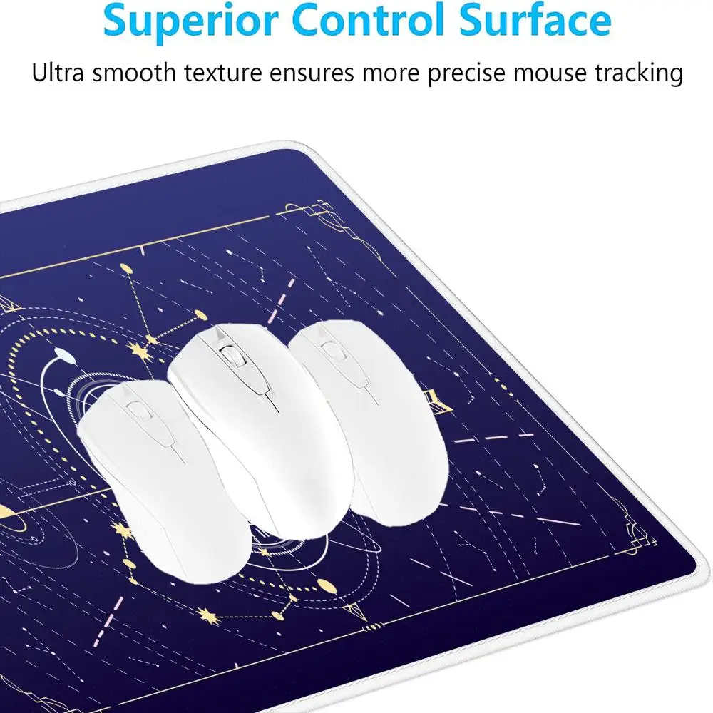 Blue star moon Mouse Pad Large Gaming Mousepads Computer Nootbook Game Rug desk Laptop Tablet Mat Mini Table Cushion PC Playmat
