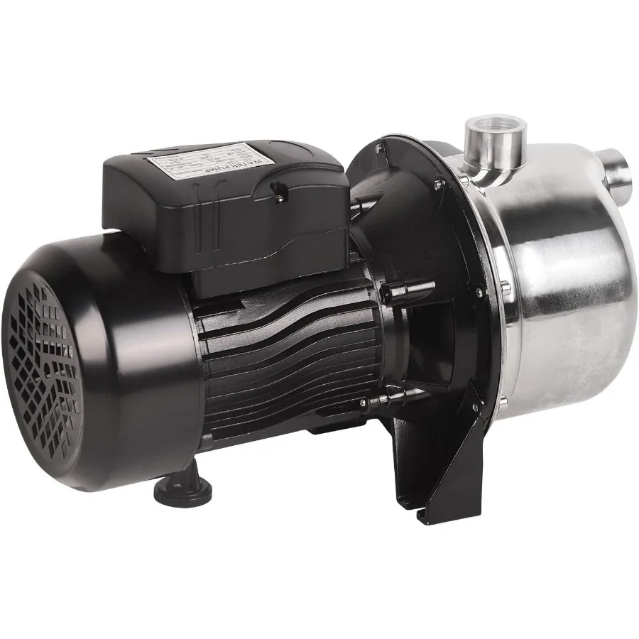 

1.2HP Shallow Well Pump Water Transfer Pump 115V 1209GPH Max. 147ft Stainless Steel Garden Pump Portable Sprinkler Booster Pum