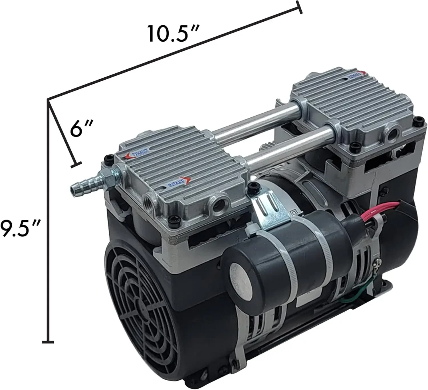 OFF PONDS 6.7 CFM Deep Water Subsurface Air & Aeration Rocking Piston Air Compressor for Ponds and Lakes - Pump Only - PA-R