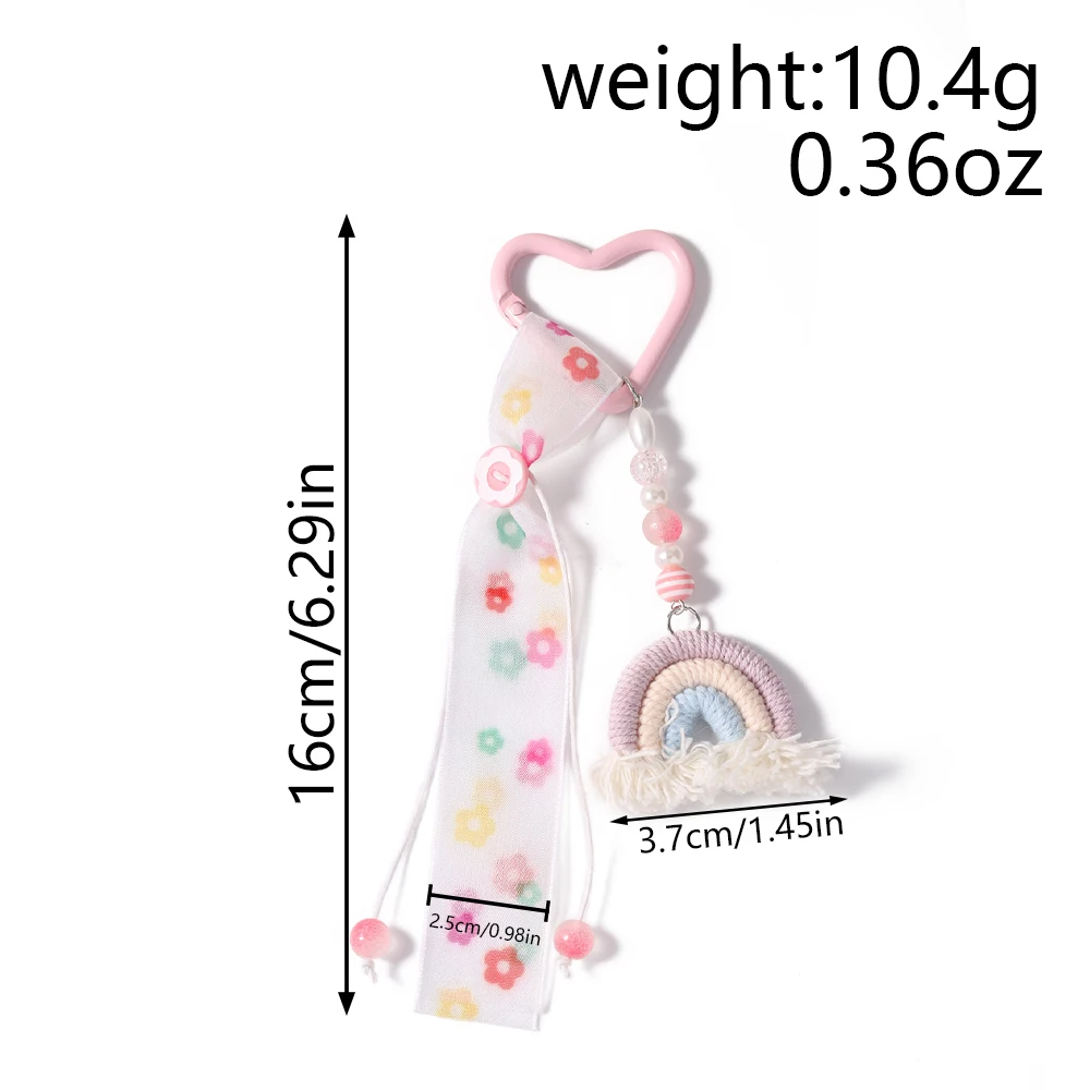 Aihua Fashion Strand-Muschel-Fisch-Seestern-Anhänger Schlüsselanhänger Hübsche Satin-Taschen-Charms Handtaschen-Rucksack-Hosen-Dekoration Geschenke – Detail 11