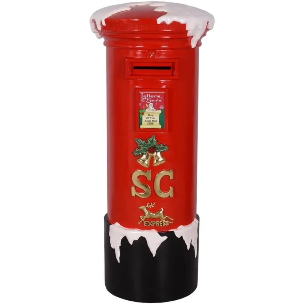 5' Tall Christmas Polyresin Mail Box