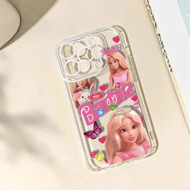 Fashion B-Barbies Princess Case For Xiaomi Redmi Note 13 12 11 Pro Plus 4G 5G 12S 11S 10 10S 9 9S 8 13C 12C 10C Cute Clear Funda