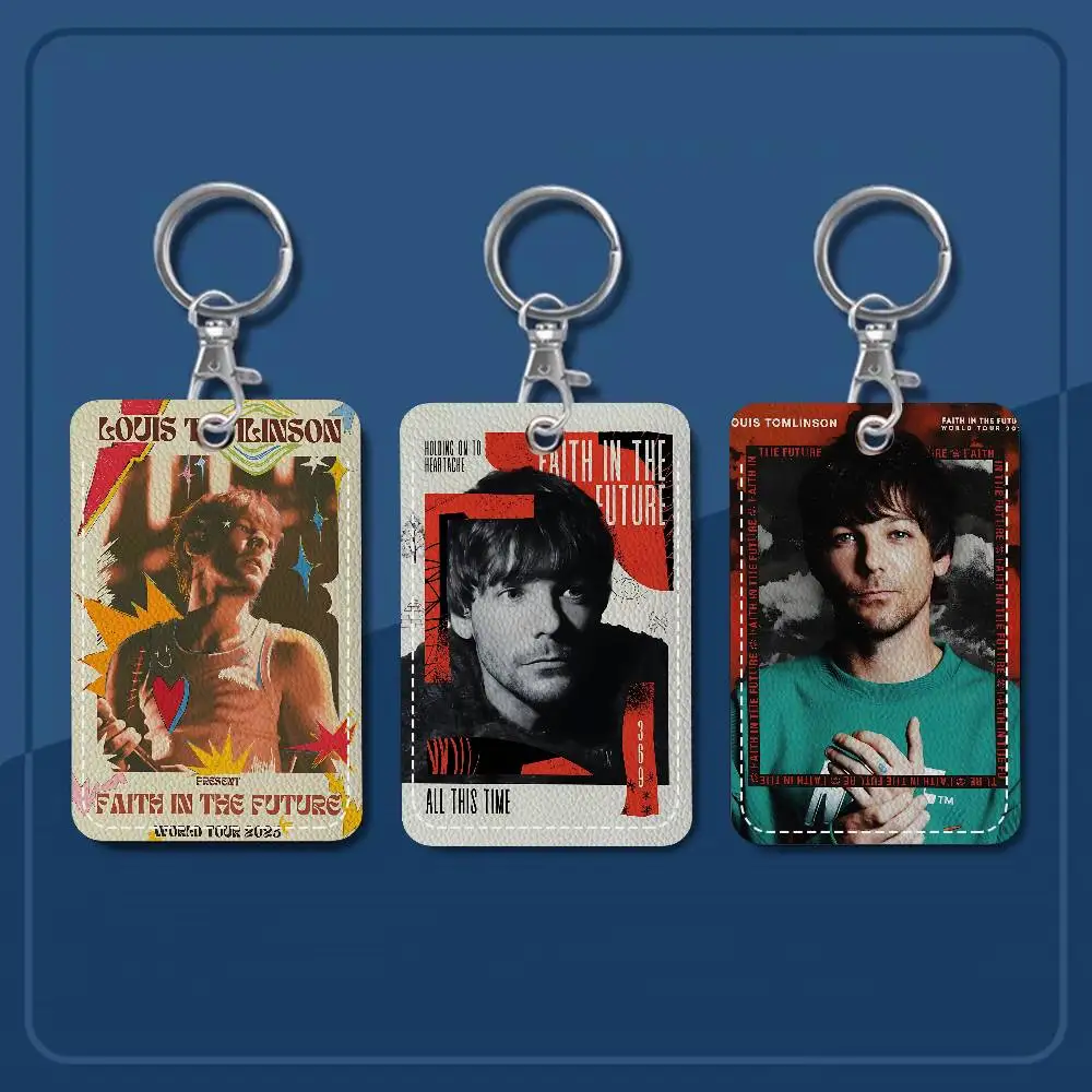 Hot Singer L-Louis T-Tomlinsons music Card Holder Suitable for Bank Business Work Card Holder Credit ID Card Bag Holder Keychain