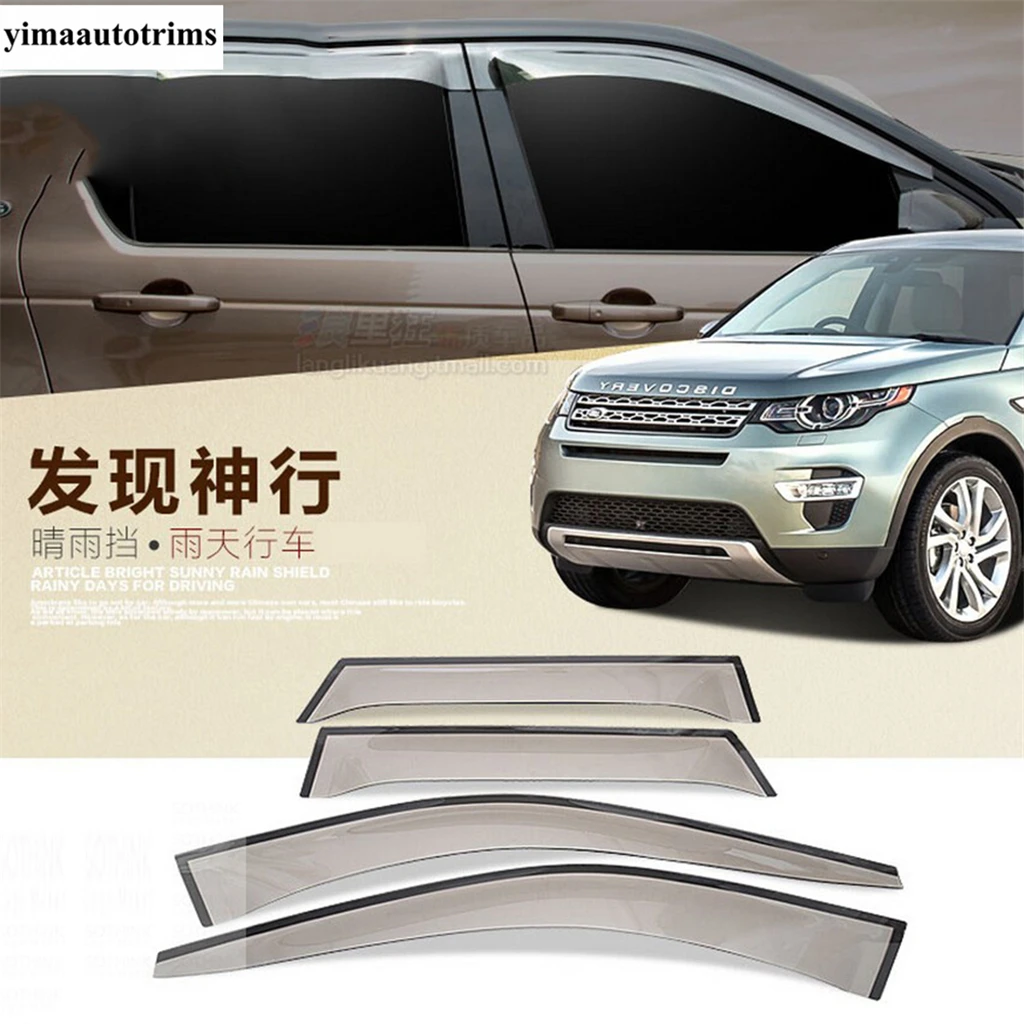 Car Window Visor Awning Rain Shield Deflector Visor Guard Vent Cover Trim Accessories For Land Rover Discovery Sport 2015 - 2023