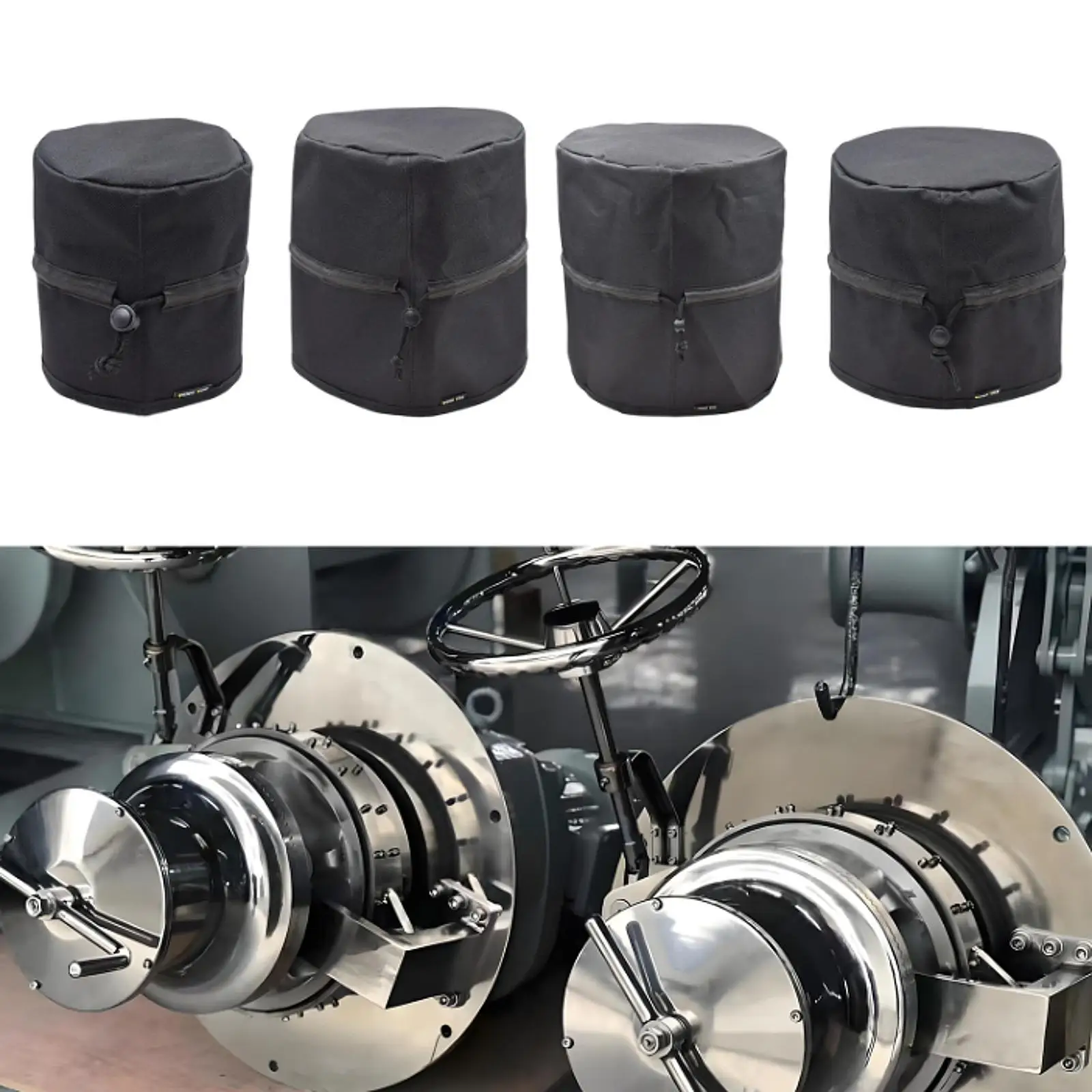 1Pcs Yacht Winch Cover Protection Oxford Cloth Multipurpose Lightweight Protector Protection for Outdoor Sailboat Boating