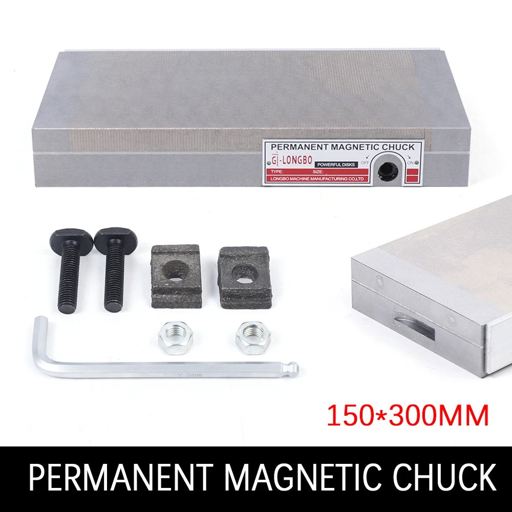 Imagem -05 - Permanente Magnético Chuck Superfície Ginder Workholding Máquina Novo Pólo Fino 6x12 150x 300 mm