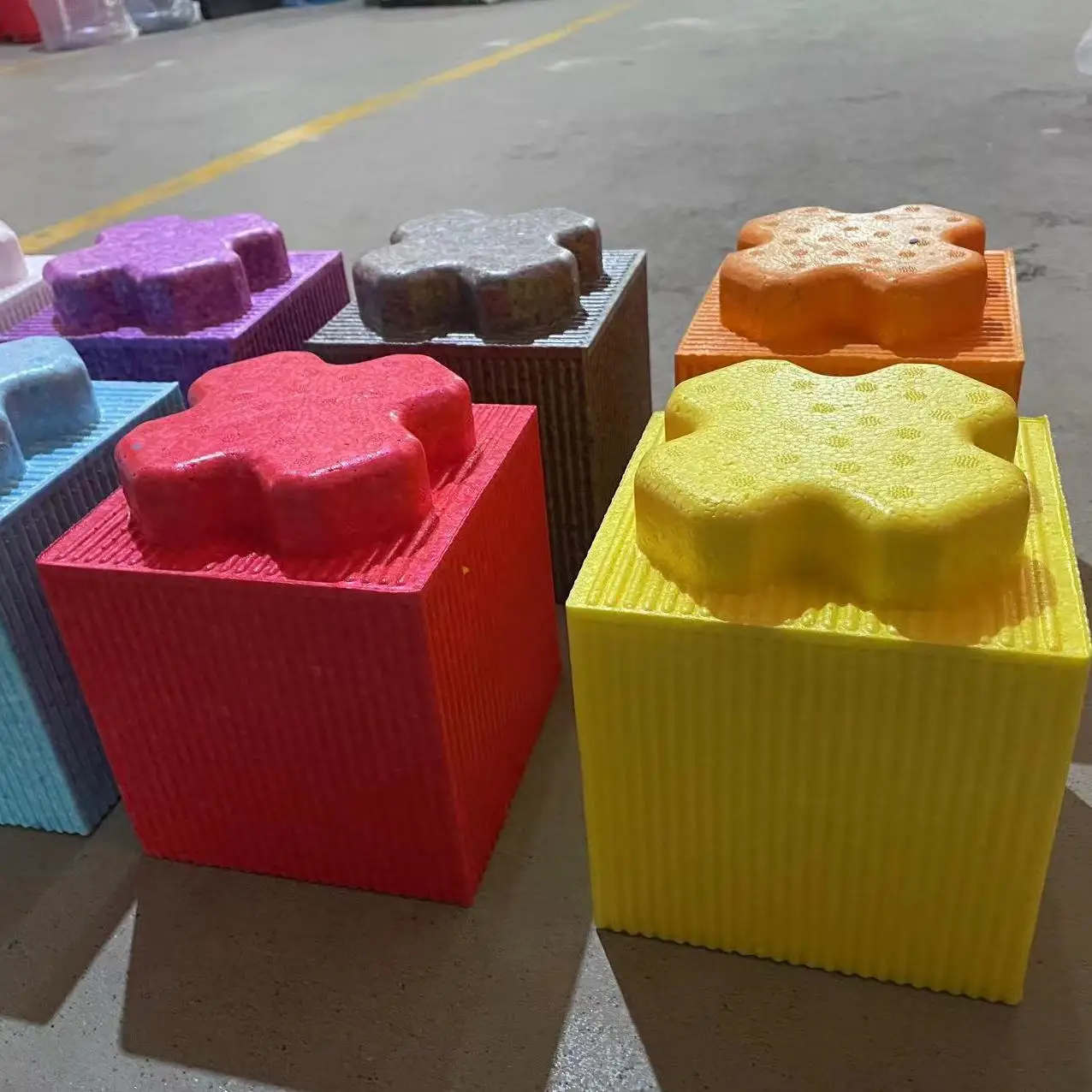 

Large Castle Playund Fence Children's Toy Blos Home Amusement Park Building Toy Soft Single Hole EPP Blos for Kids