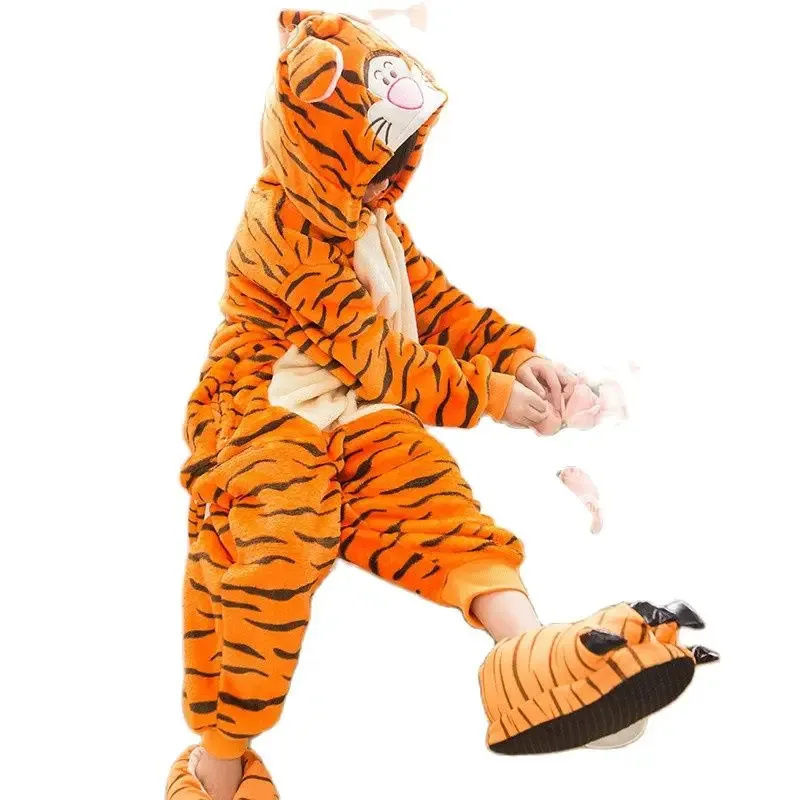 

Kigurumi Kids Tiger Onesies Pyjamas Cartoon Animal Cosplay Costume Pajamas Kids Onesies Sleepwear Halloween