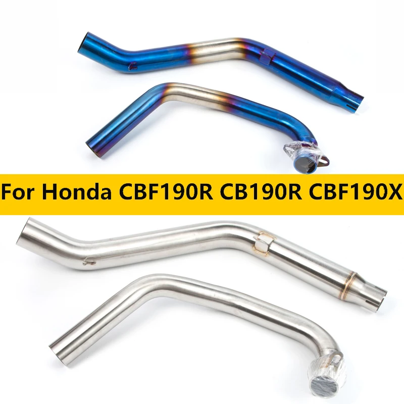 Motorcycle cheap For Honda CBF190R CB190R CBF190X Exhaust Pipe Middle Link Mid Pipe Tube Muffler System FOR HONDA CBF190