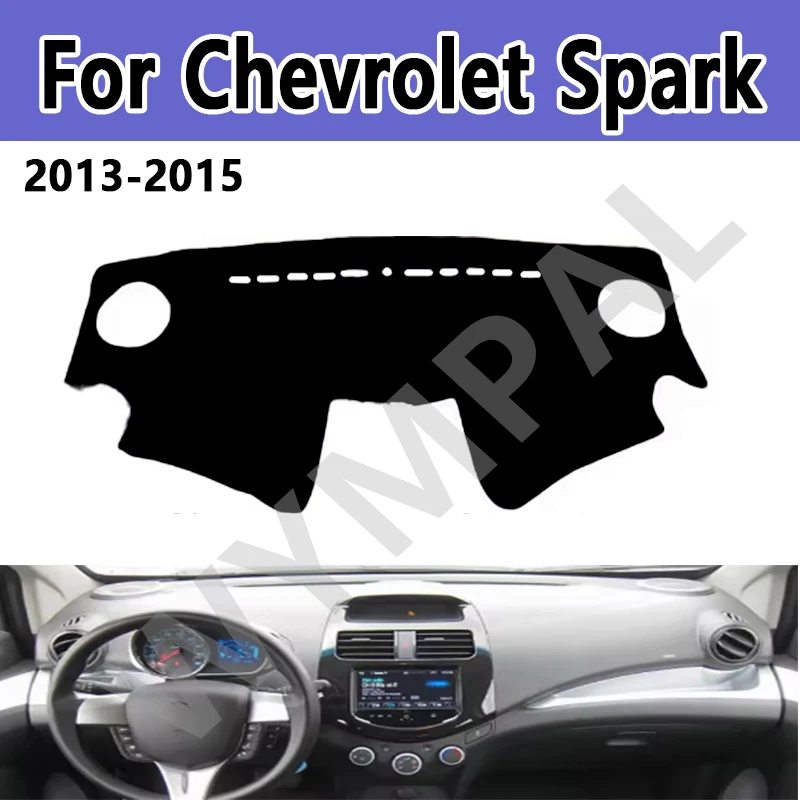 

Car Dashboard Cover For Chevrolet Spark 2013 2014 2015 Dash Mat Sun Shade Anti-UV Carpets Car Accessories