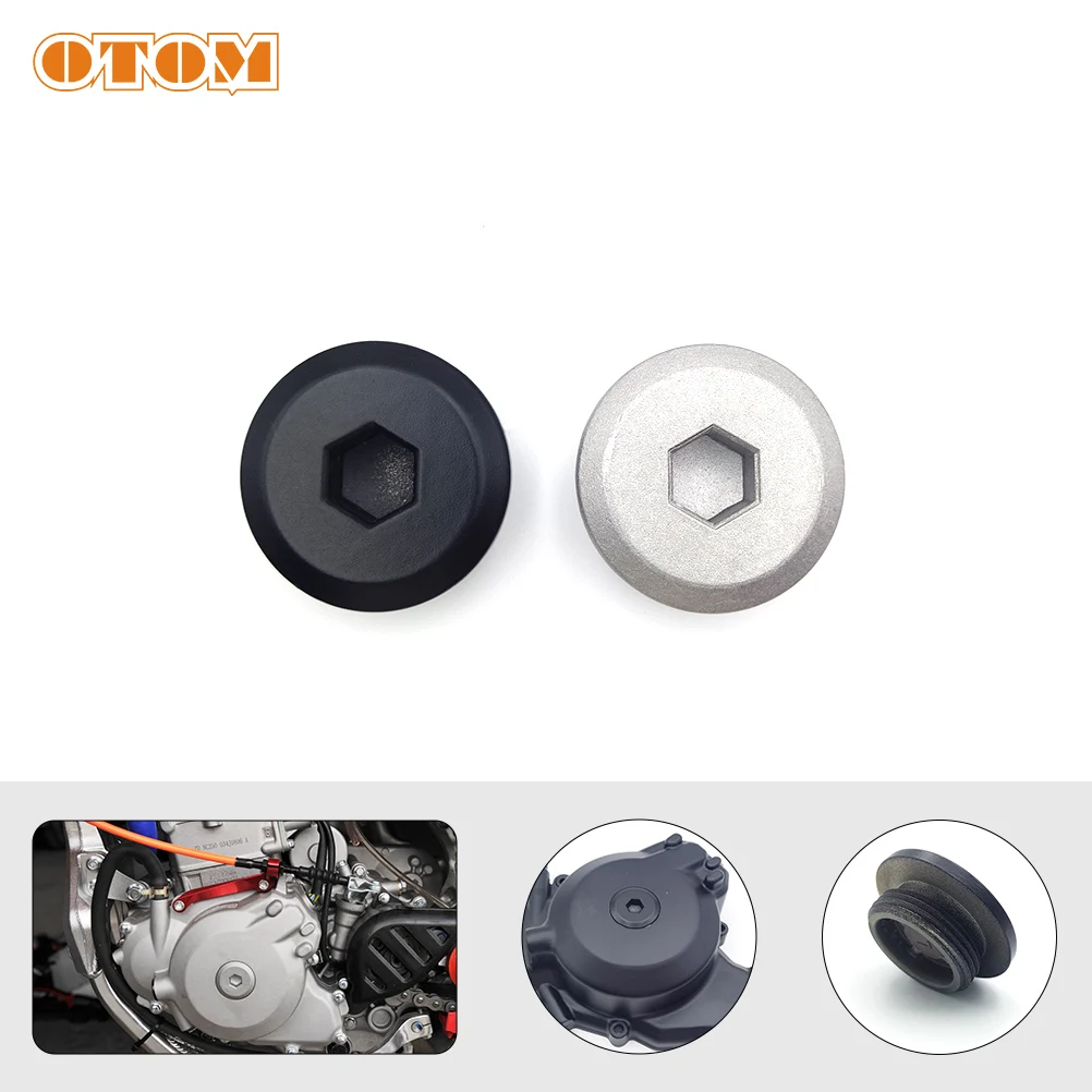 OTOM 오토바이 마그네틱 고정자 커버, 큰 시야 홀 캡, ZONGSHEN NC250 ZS177MM NC450 ZS194MQ-2 엔진 부품 케이스 나사 너트