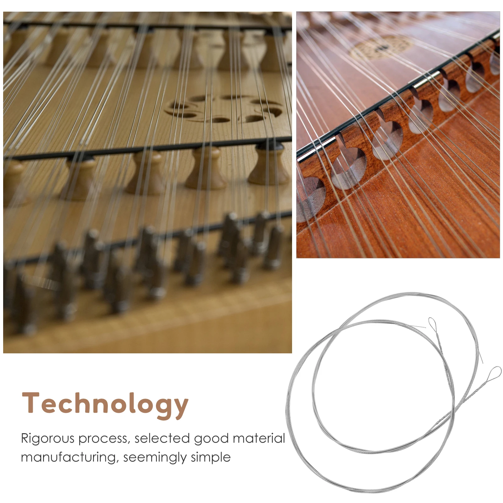 

2 Pcs Yangqin String Accessories Stringed Musical Instruments Dulcimer Parts Tool