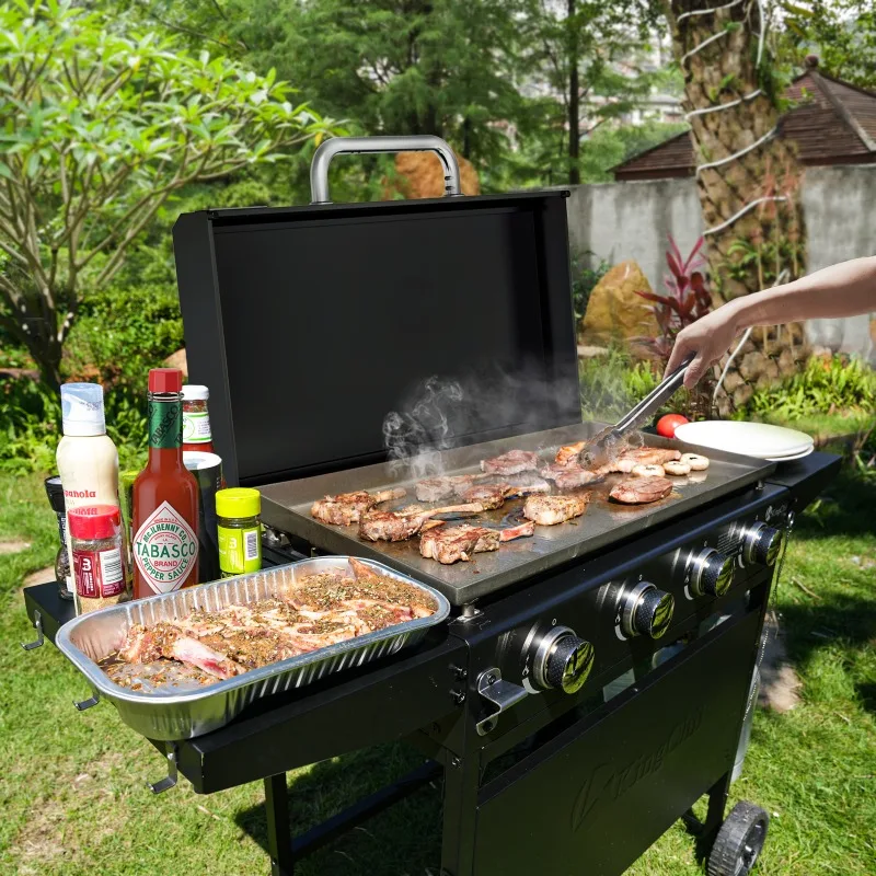 Gas Grill Family Party Grill Patio Gas Grill with Hooded
