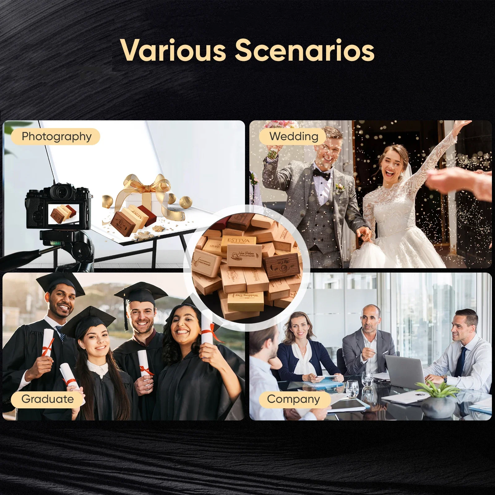 메이플 우드 기타 USB 플래시 드라이브, 무료 커스텀 로고 메모리 스틱, 사진 스튜디오 펜 드라이브, 크리에이티브 선물, 128G, 64GB, 32GB, 16GB