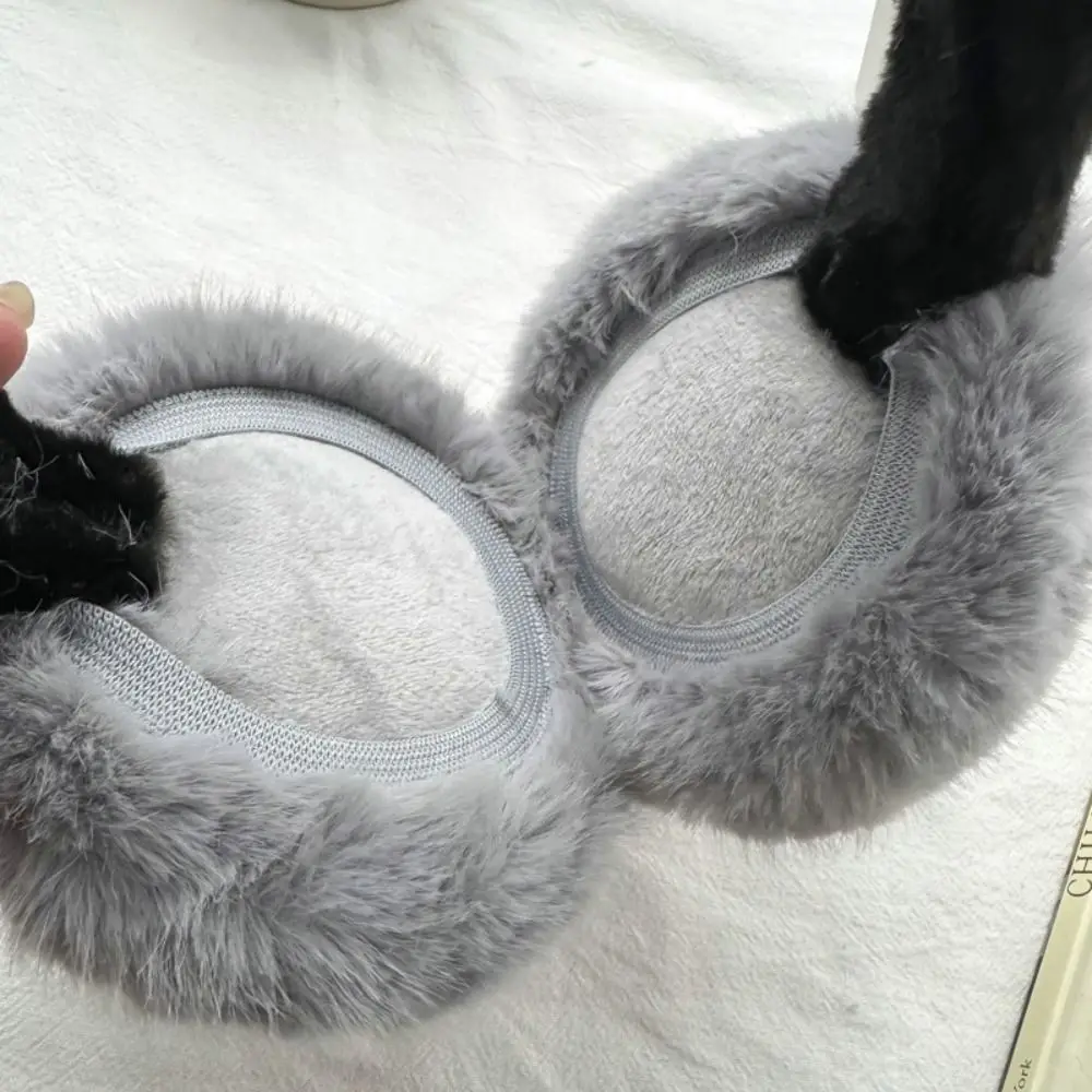Ear Cap Winter Cat Ears Earmuffs Leopard Y2k Imitation Fur Earmuffs Cold Proof Thicken Leopard Print Ear Mask Riding