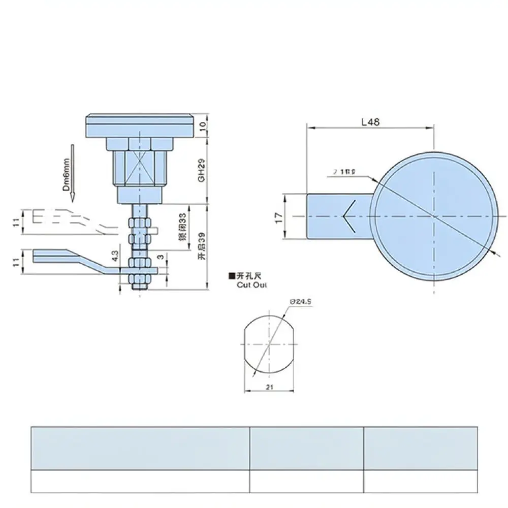 For For Yishenghuahengzhu MS814 Zinc Alloy Latch Industrial Electrical Cabinet Box Door Hardware Security Cam Lock
