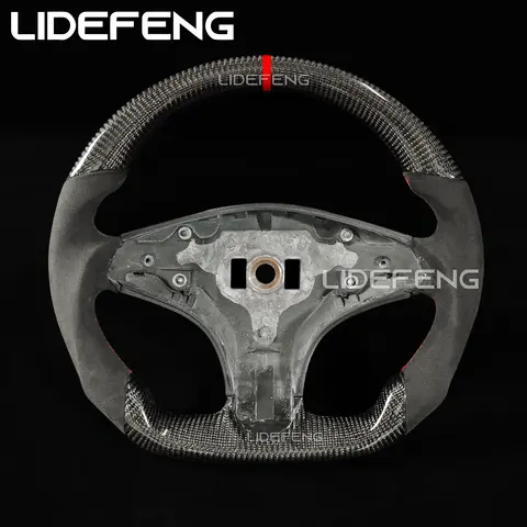 Fit For Benz Mercedes C63 E63 AMG W203 W204 2008 - 2011 Carbon Fiber Steering Wheel