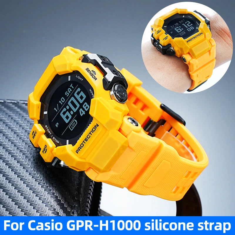 

Силиконовый ремешок GPRH1000 для G-SHOCK Casio 3554 Cat Man Generation GPR-H1000, сменный спортивный водонепроницаемый ремешок для часов из полимерной смолы