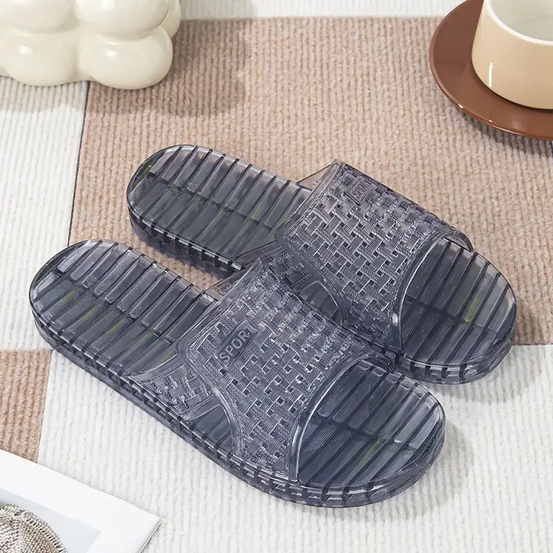 Flat Sabot Shoes Plastic Pvc Sandals Man Shiatsu Bathroom Slippers for Men Soft Adult 2025 Style Elegant Low Price Mascullino