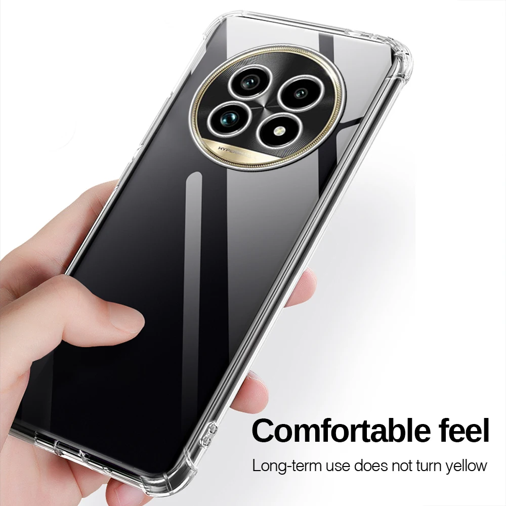 Clear Case for Realme13Pro+ Realme 13 Pro+ 5G Slim Soft TPU Protective Shell Cover on Realmu Realm Realmi 13 Pro Plus 5G 2024