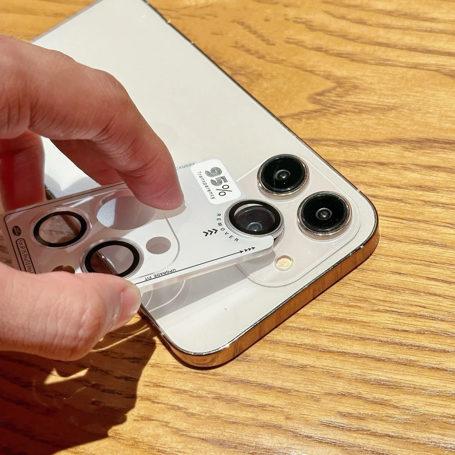2-3Pcs Original Color Glossy Camera Protector For IPhone 16 15 14 Pro Max Plus 12 13 Mini Metal Ring Glass Lens Cap Film