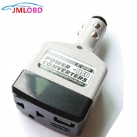 Car Cigarette Lighter Socket Power+USB Converter Car Power Converter Inverter 12V/24V for 220V Adapter Charger