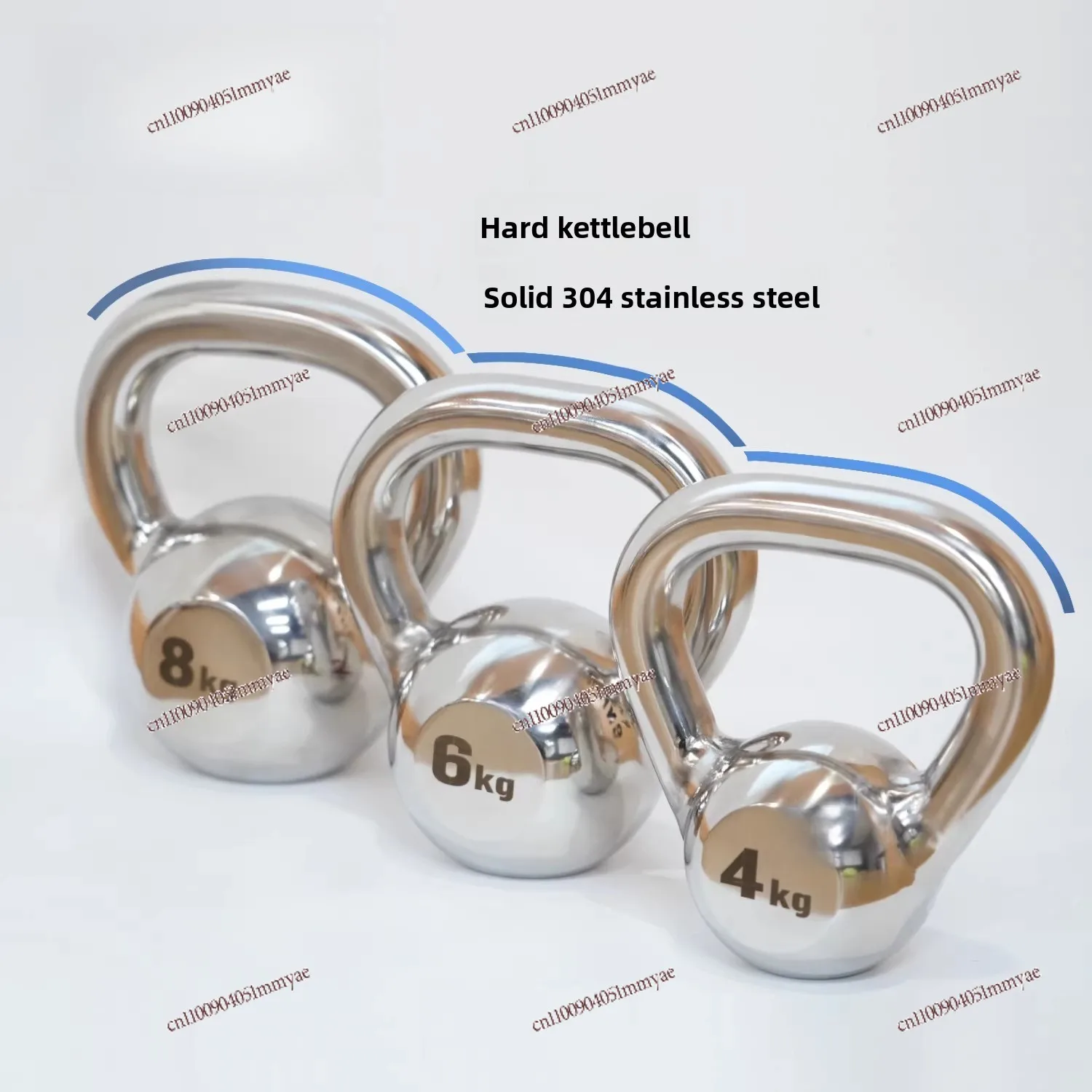 Stainless Steel Hard Kettlebell Competitive Kettlebell Fixed Weight Men Women Gym Equipment Customization