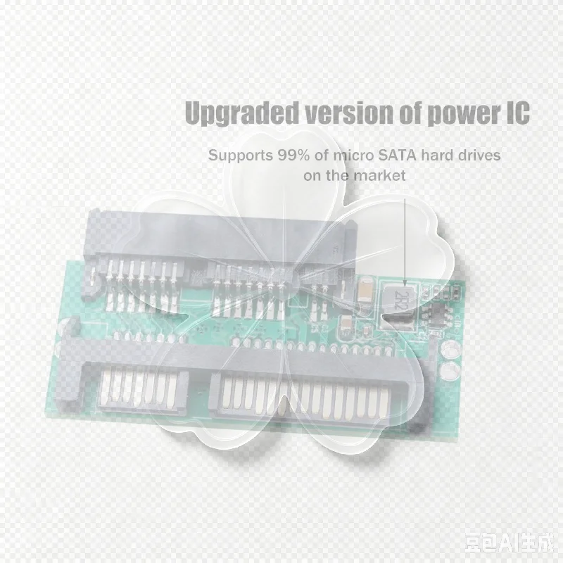 1.8 Inch Micro SATA To 2.5 Inch SATA Adapter Card 3.3V 22PIN Converter For Laptop SSD Adapter Computer Adapters