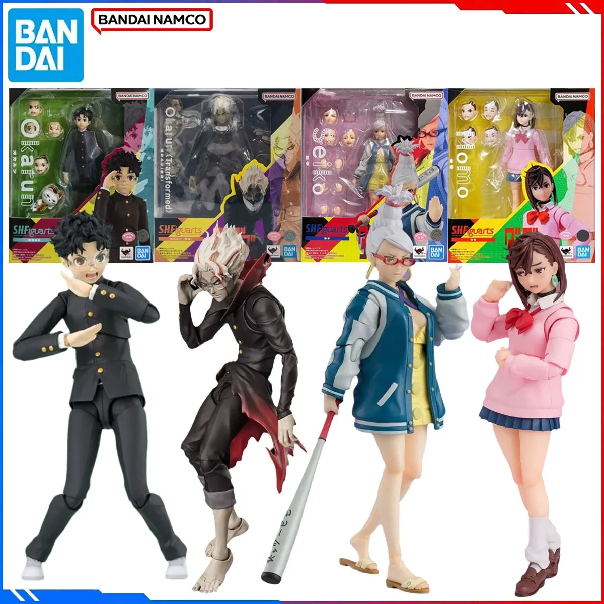 حقيقية بانداي الأصلي دان دا دان نموذج لجسم أطقم SHF شخصيات كرتونية Okarun تحول موموها Ayase Starlet عمل لعبة مجسمة