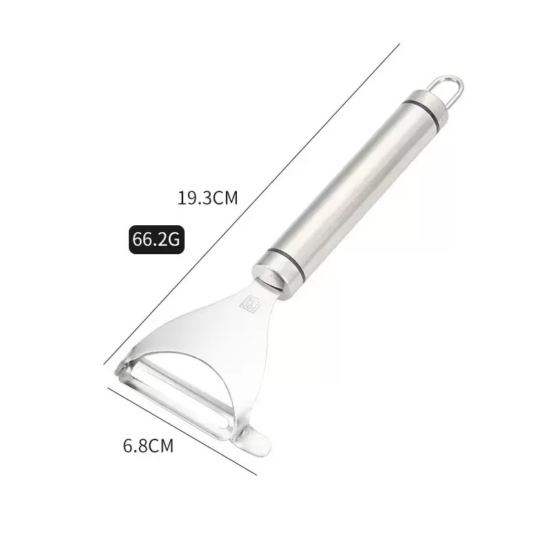 Steel handle peeling knife Stainless steel fruit peeler Household peeling scraping knife Melon planer Kitchen utensils Peeling artifact