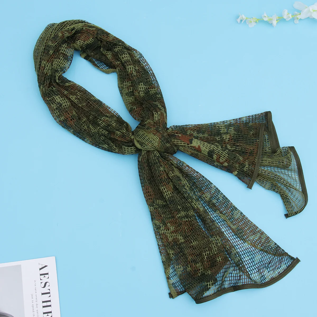 

Camouflage Mesh Wrap Camo Scarf Durable Wearresistant Outdoor Hiking Cycling Hunting Multifunctional Protection Jungle Digital