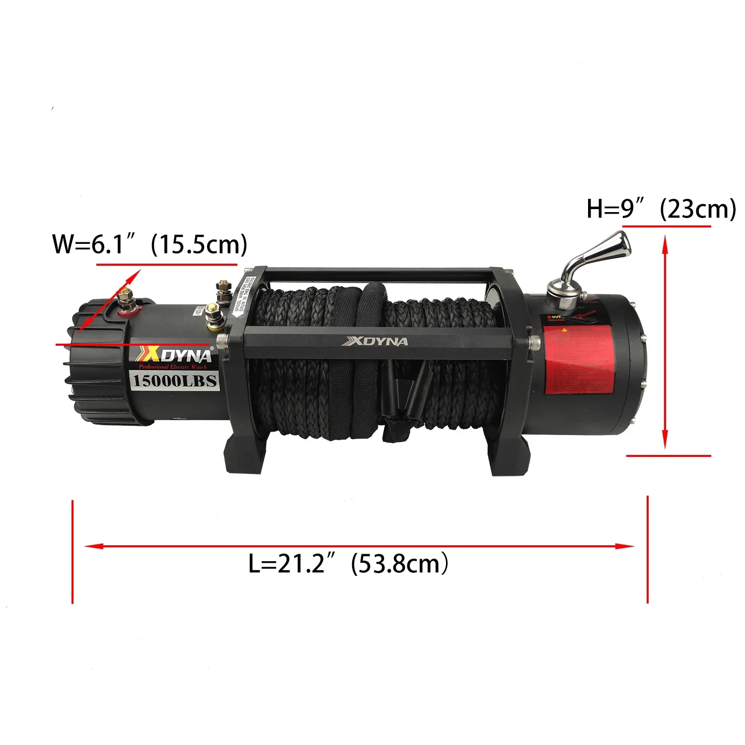 Xdyna 15000lb Electric Winch Offroad 4x4 Car Electric Winch For Towing Recovery 12v/24V