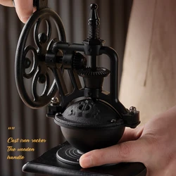 PARACITY Ferris Wheel Retro Manual Coffee Grinder Professional Barista Household Company Coffee Bean Grinder Coffee Accessories