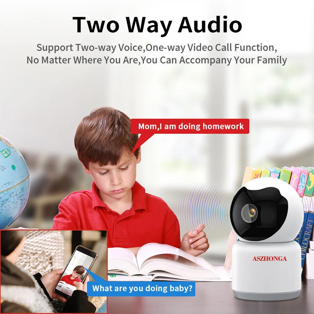Tuya IP Camera 3MP Wifi Video Surveillance Camera Night VIsion Two Way Audio Auto Tracking Cloud Smart Home Baby Camera