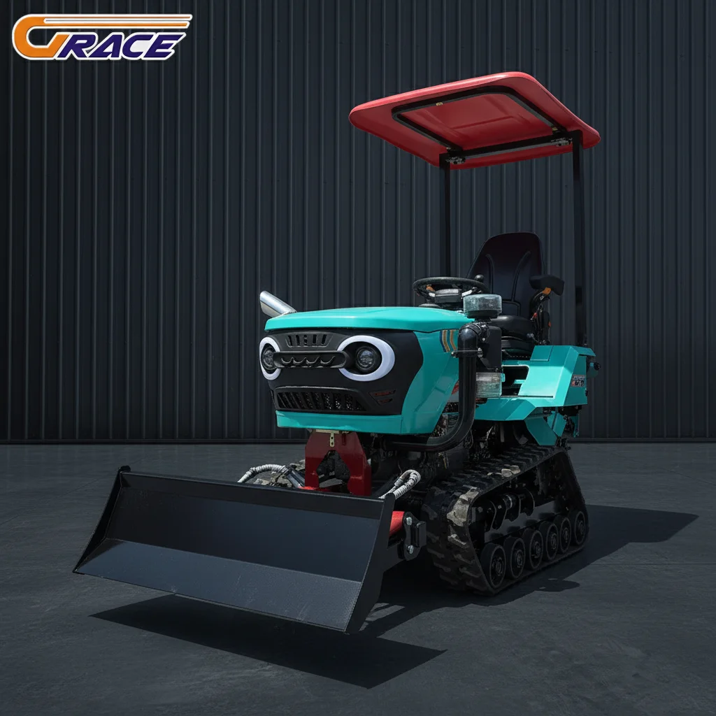 

Customize Heavy Duty Crawler Tractor Agricultural Machinery Farming Equipment With Attachments