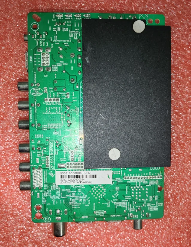 ZP.S53.818R00-Carte mère TV 3 en 1, testée, photo physique, pour 2 capacités 50-85V 700ma 45w 1