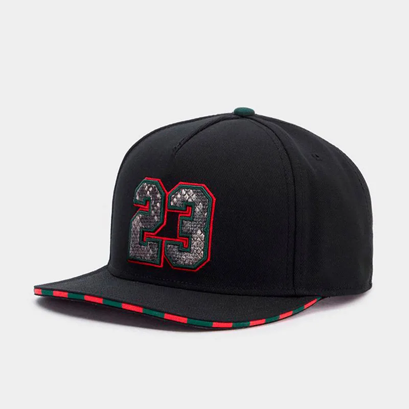 Fashion Hat Brand 23 Cap Constrictor Basketball Snapback Hat for Men Women Travel Adult Outdoor Casual Sun Baseball Cap Bone
