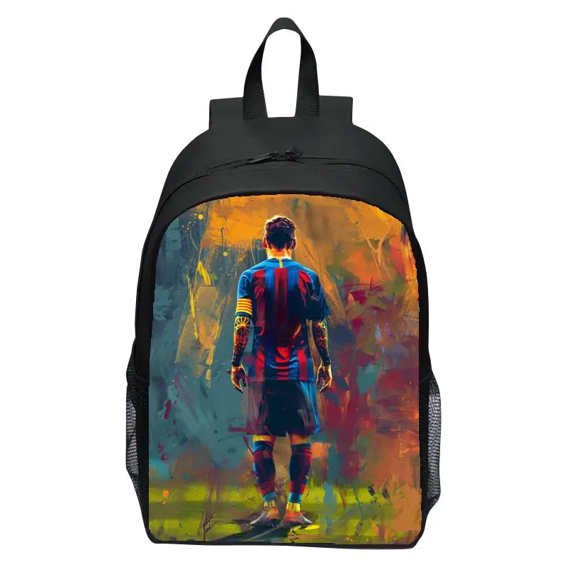 Digital Printed Printed Football Star Womens Backpacks Kids School Backpack for Boys Schoolbag Mens Shoulder Bag for Students