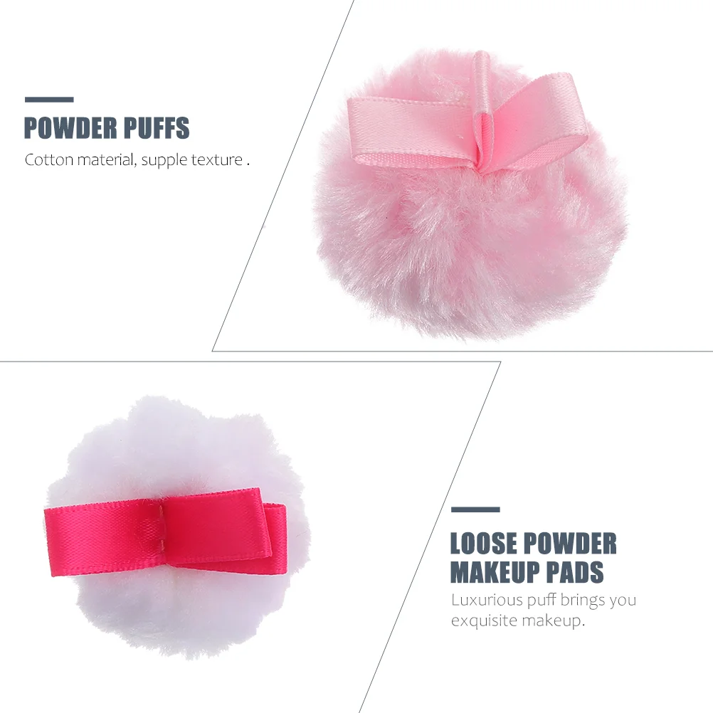 6 Pcs Powder Puff Liquid Blush Cosmetics Makeup Loose Puffs Pure Cotton Girl Tool Miss Pad