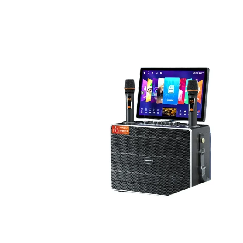 Square dance audio with display screen outdoor singing k song karaoke all-in-one machine