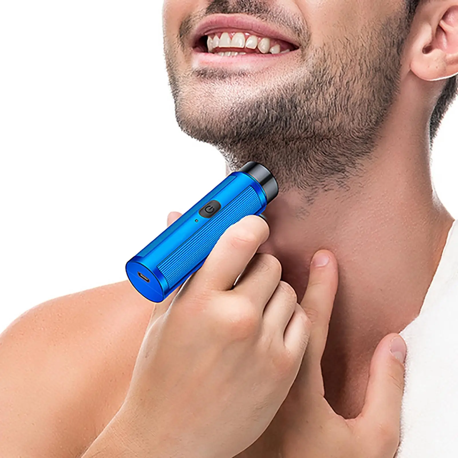 Double Ring Rotary Electric Shaver Pocket Size USB Charging Easy Clean Lightweight Razor for Men Women Face Body