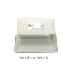 Clear transparent PET box cover For GBM for gameboy Micro EU version storage protection collection box