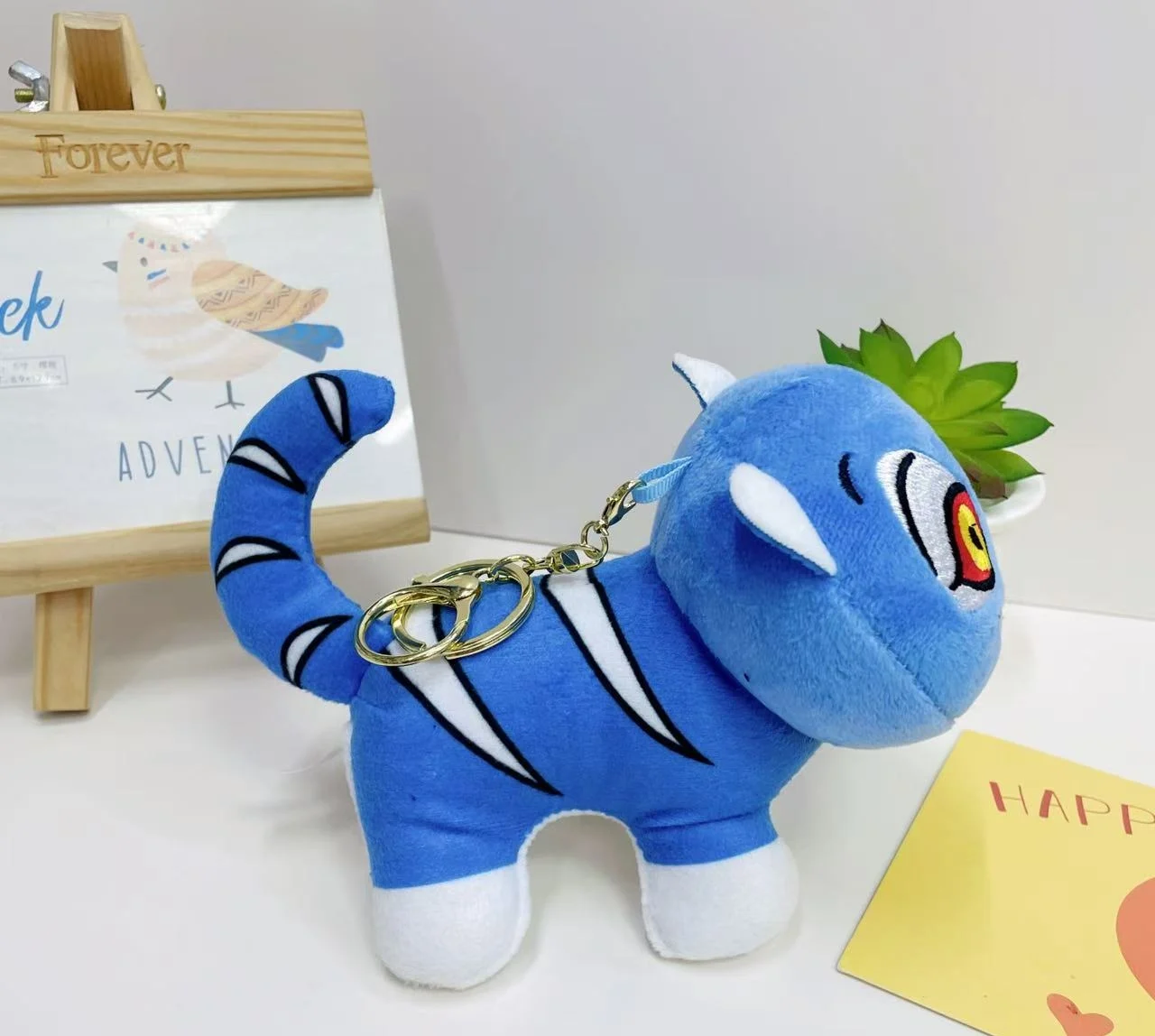 Figurines de dessin animé Kpop Demon Hunters, tigre, jeu en peluche, poupée douce, Kawaii, sac de voiture, décoration, porte-clés en peluche, jouet, cadeaux pour enfants