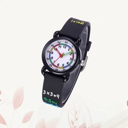 Kids 3D Watch Cartoon Waterproof Wrist Watch Creative Quartz Watch Kids Accessories Black Kids Watch Students Watch