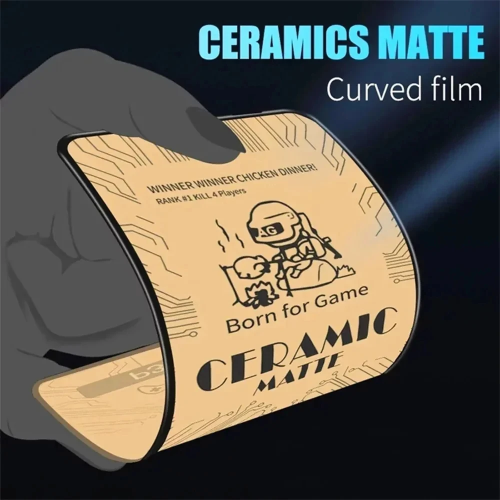 1-4PCS Matte Ceramic Film  for iPhone 13 14 15 11 12 Pro Max Mini 8 7 Plus Screen Protector for iPhone XS MAX X XR SE Not Glass image 2