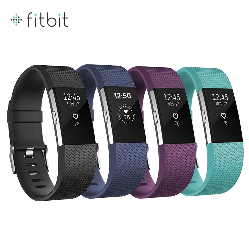 Fitbit Charge 2 Orologio da polso fitness con frequenza cardiaca, cinturino sportivo